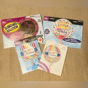 4pc Sing A Tune Happy Birthday Balloons